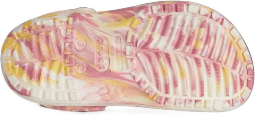 Crocs Kids Classic marbled closed-toe sandals Wit - Foto 2