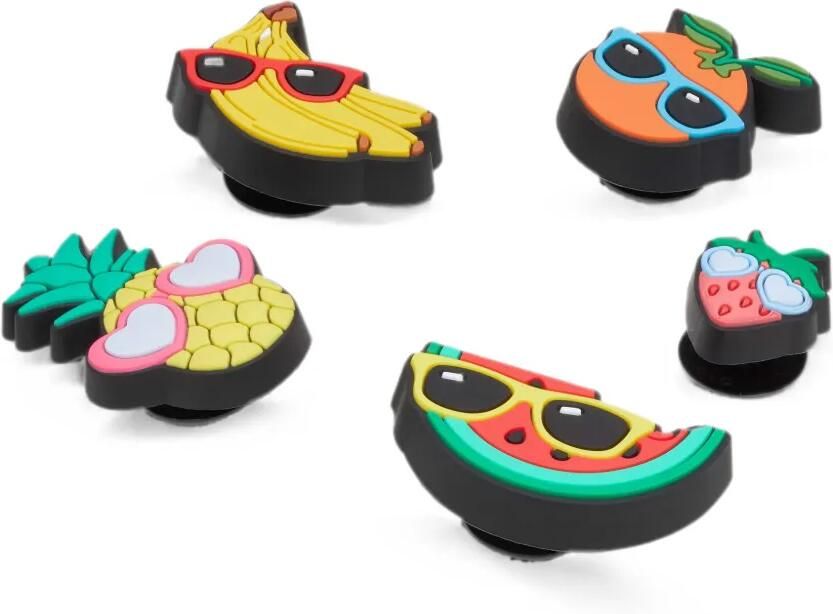 Crocs Kids Cute Fruit with Sunnies Jibbitz bedels (set van vijf) Zwart - Foto 3