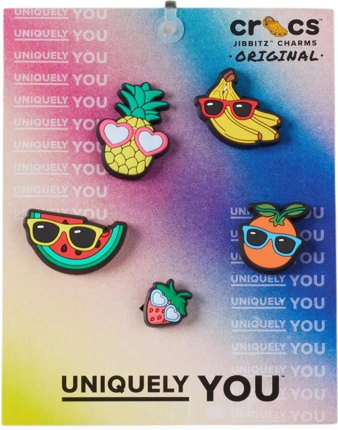 Crocs Kids Cute Fruit with Sunnies Jibbitz bedels (set van vijf) Zwart - Foto 2