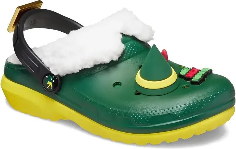 Crocs Kids Elf klompen verfraaid met hoed Groen