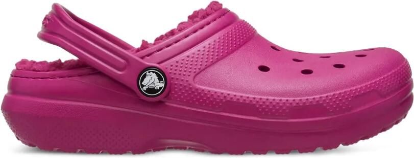 Crocs Kids fleece-lined perforated clogs Roze