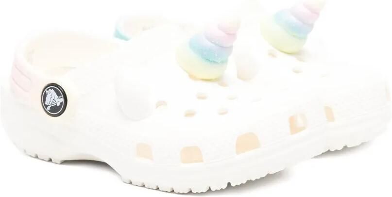 Crocs Kids I AM Rainbow Unicorn klompen Wit