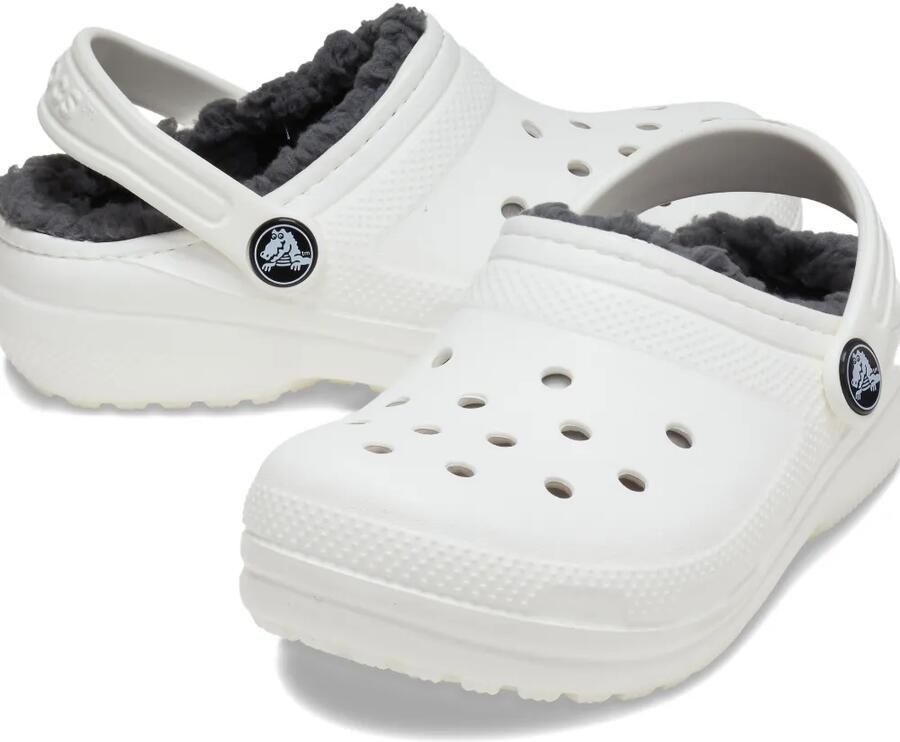 Crocs Kids Klompen gevoerd met imitatiebont Wit - Foto 3