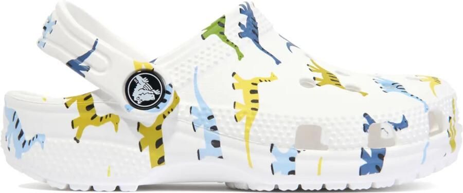 Crocs Kids Klompen met dinosaurusprint Wit