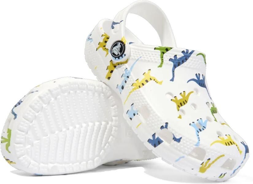 Crocs Kids Klompen met dinosaurusprint Wit - Foto 2