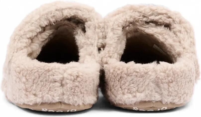 Crocs Kids Klompen met fleece textuur Beige