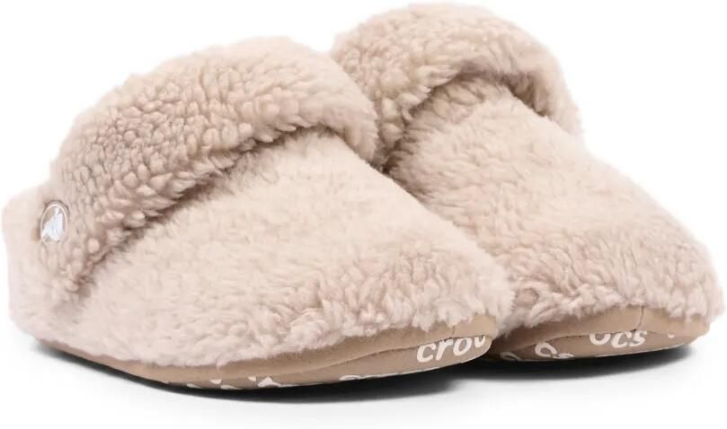 Crocs Kids Klompen met fleece textuur Beige - Foto 3