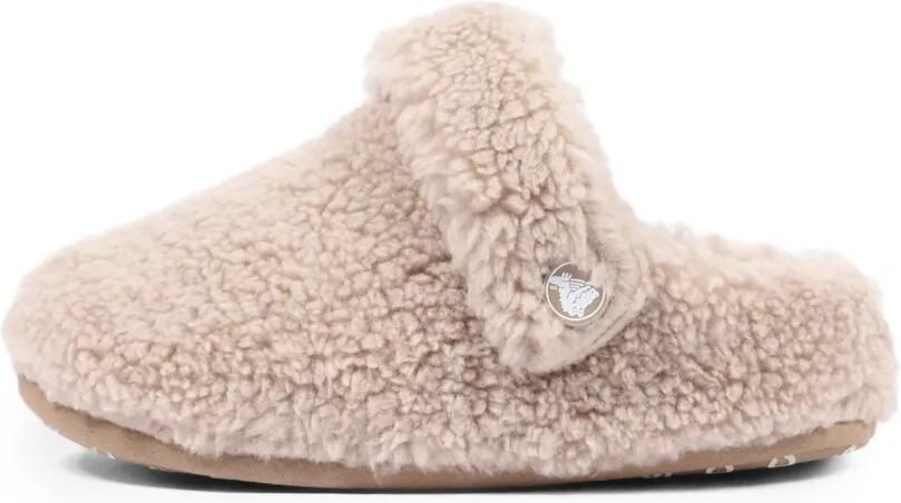 Crocs Kids Klompen met fleece textuur Beige - Foto 4
