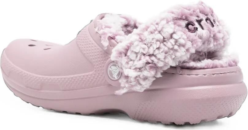 Crocs Kids Klompen met fleecevoering en geperforeerde details Paars - Foto 3
