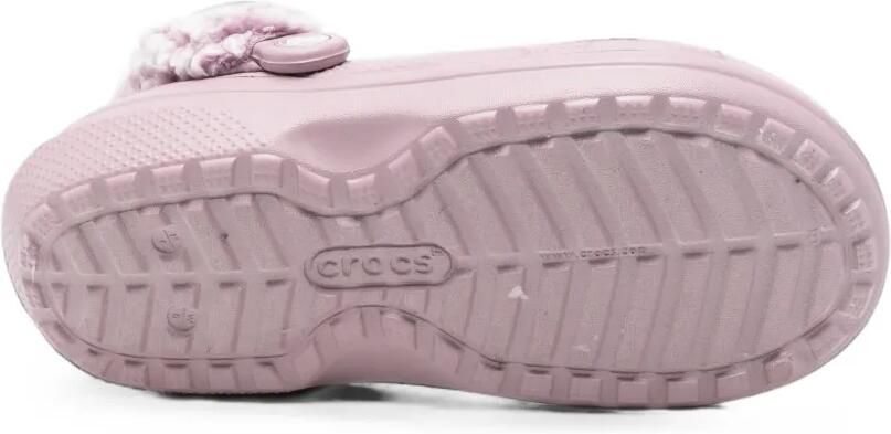 Crocs Kids Klompen met fleecevoering en geperforeerde details Paars - Foto 4