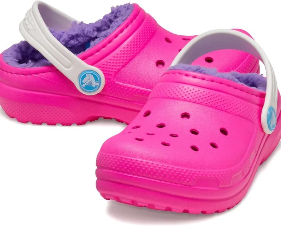 Crocs Kids Klompen met pluizige voering Roze - Foto 3