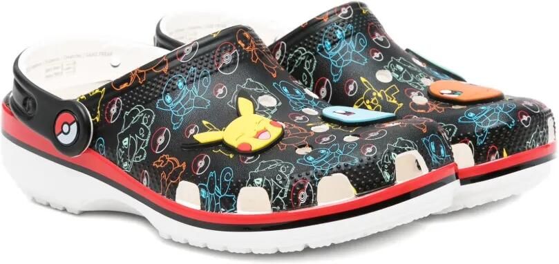 Crocs Kids Klompen met Pokémon-print Zwart