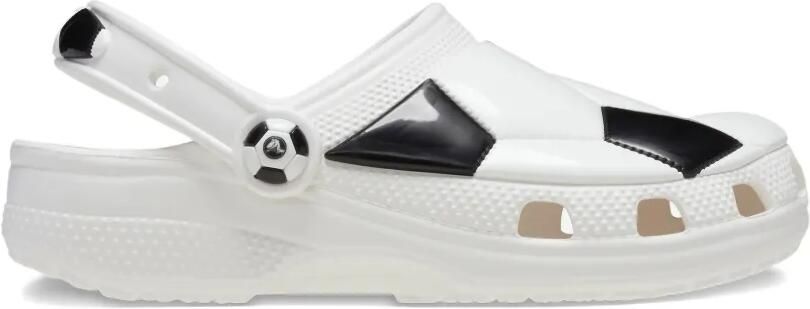 Crocs Kids Klompen met voetbalpatroon Wit