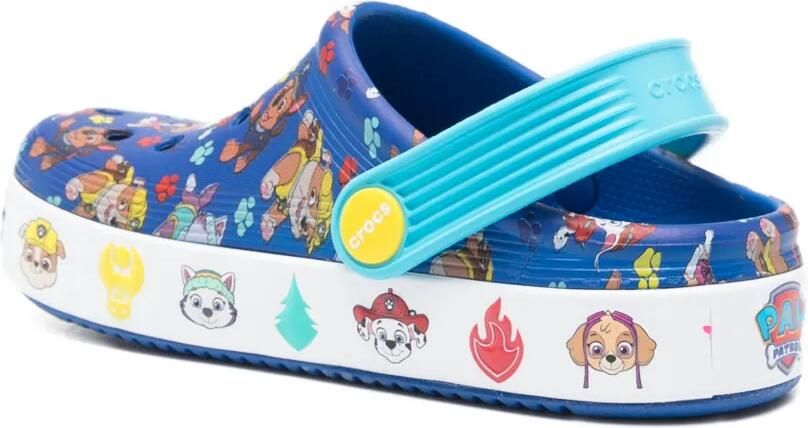 Crocs Kids Patrulha Canina T Off Court slippers met bandje en patroon Blauw - Foto 3