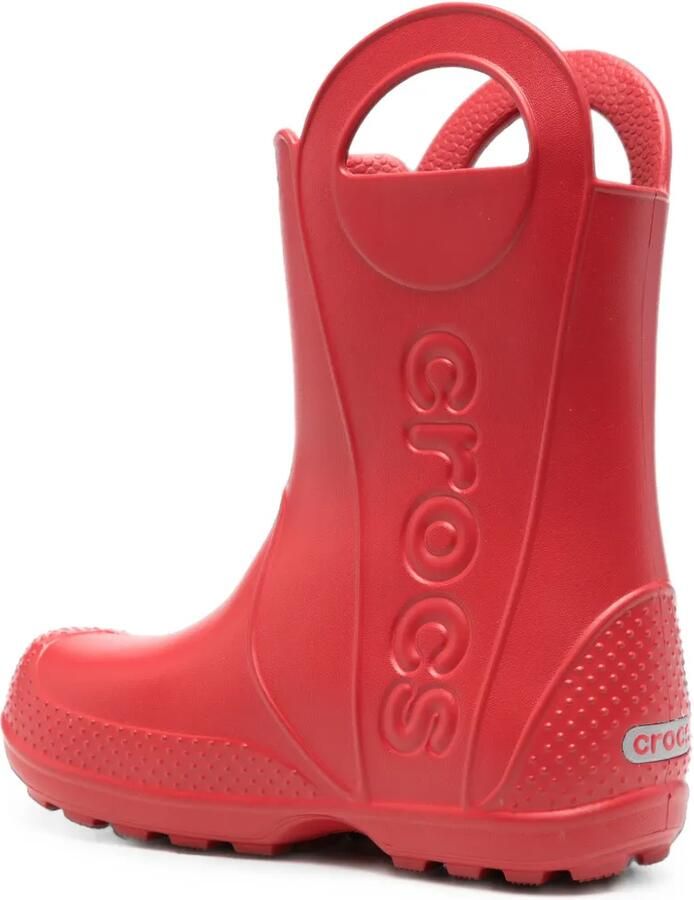 Crocs Kids Regenlaarzen met handvat en logo-reliëf Rood - Foto 2
