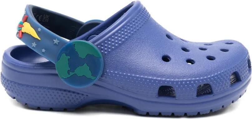Crocs Kids Sandalen met bandje en gesloten neus Blauw