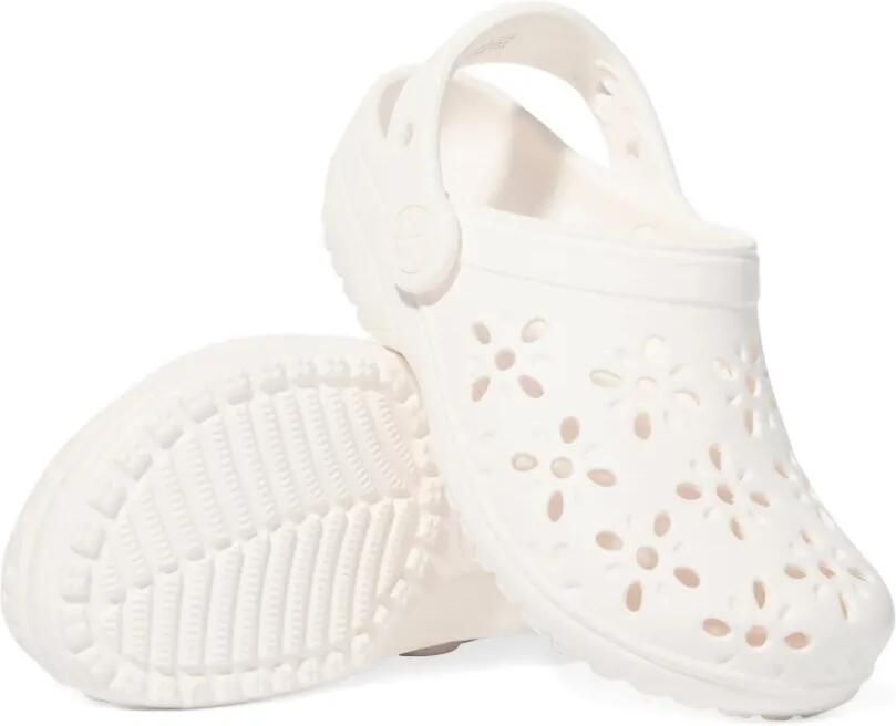 Crocs Kids Sandalen met bloe print Wit - Foto 4