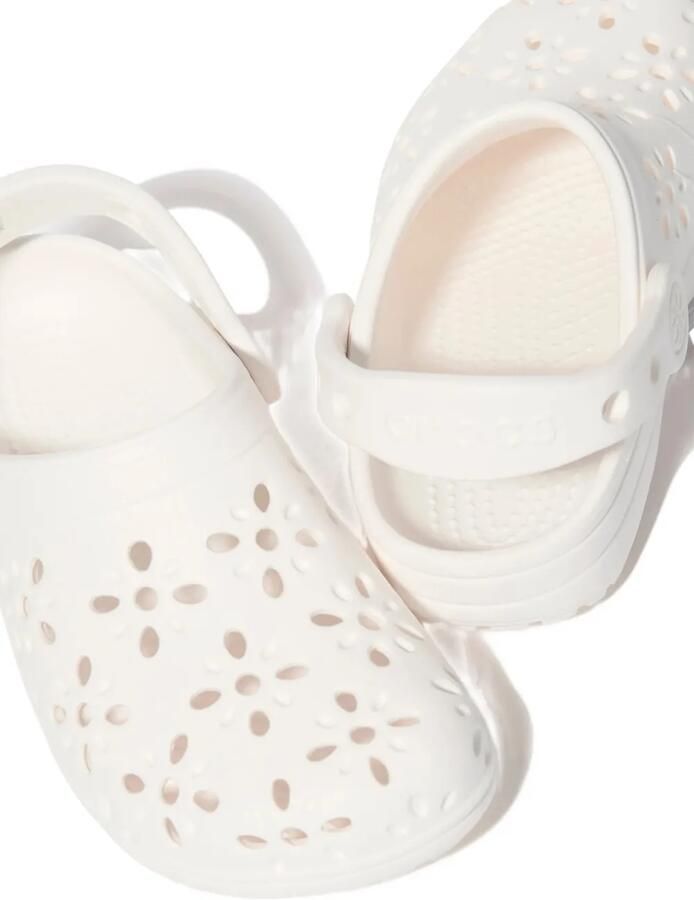 Crocs Kids Sandalen met bloe print Wit - Foto 3