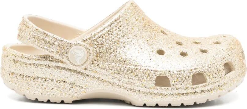 Crocs Kids Sandalen met glitters Goud