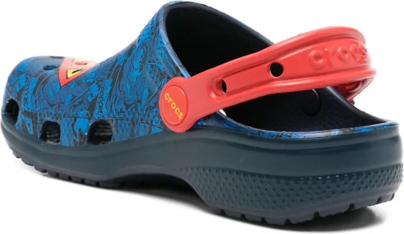 Crocs Kids Sandalen met print en gesloten neus Blauw - Foto 2