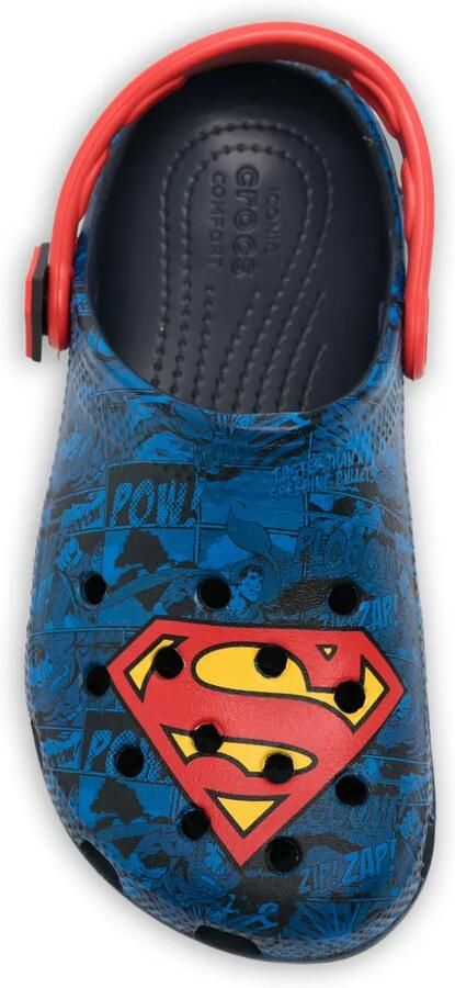 Crocs Kids Sandalen met print en gesloten neus Blauw - Foto 3