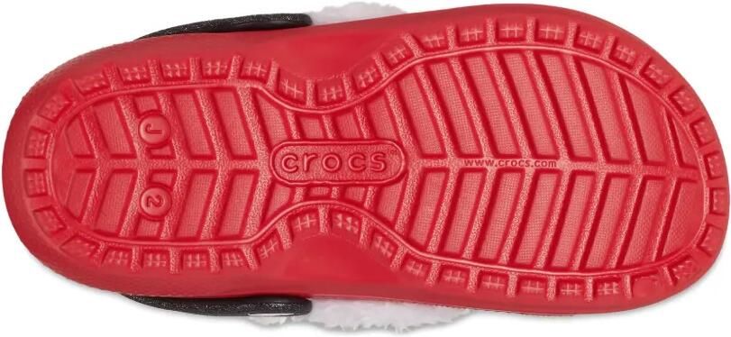 Crocs Kids Santa gevoerde klompen Rood - Foto 4