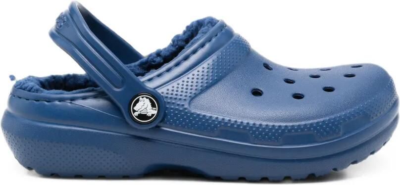 Crocs Kids Slingback klompen met fleecevoering Blauw