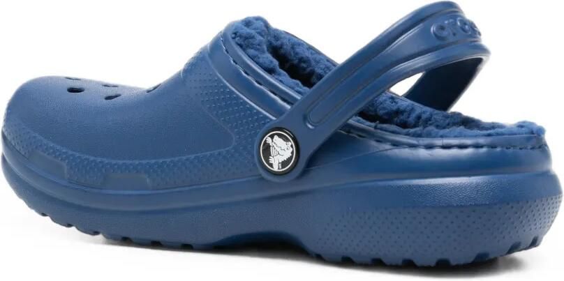 Crocs Kids Slingback klompen met fleecevoering Blauw - Foto 3