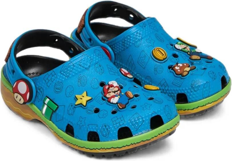 Crocs Kids Super Mario Classic sandalen Blauw