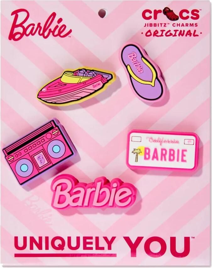 Crocs Kids Vijf Barbie Jibbitz bedels Roze