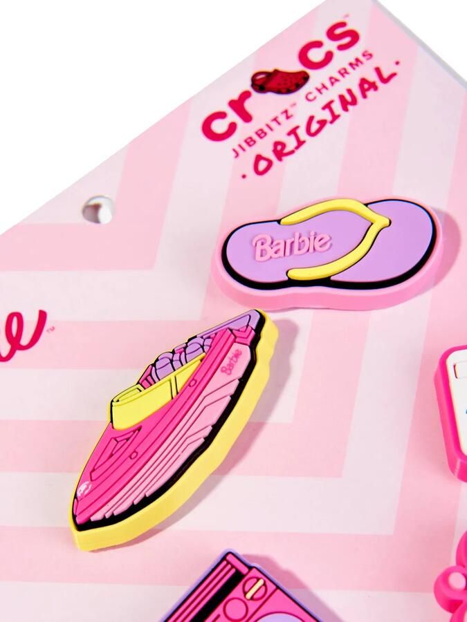 Crocs Kids Vijf Barbie Jibbitz bedels Roze - Foto 3