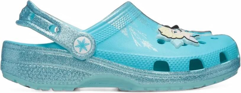 Crocs Kids x Disney Classic Frozen Elsa glitter closed-toe sandals Blauw