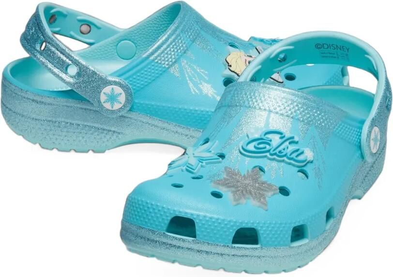 Crocs Kids x Disney Classic Frozen Elsa glitter closed-toe sandals Blauw - Foto 2