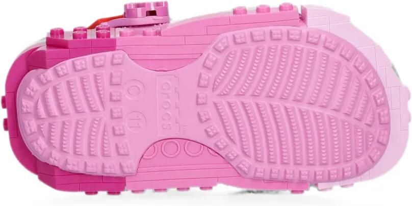 Crocs Kids x Lego Creativity slippers met geperforeerde details Roze - Foto 5