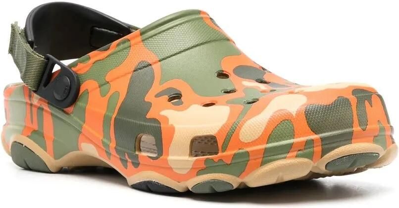 Crocs Klompen met camouflageprint Oranje