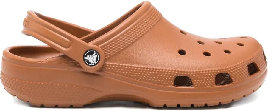 Crocs Klompen met geperforeerd bandje Bruin