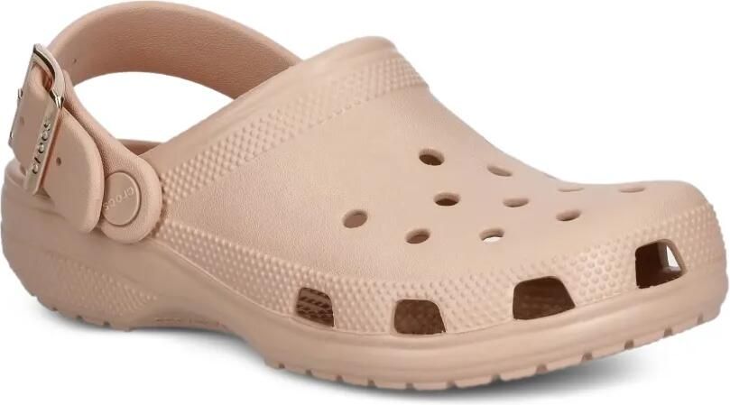 Crocs Klompen met geperforeerde details en gespband Beige - Foto 2