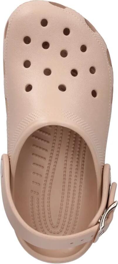 Crocs Klompen met geperforeerde details en gespband Beige - Foto 3