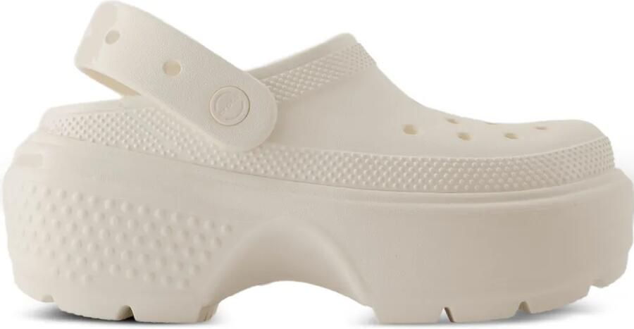 Crocs Klompen met plateauzool Beige