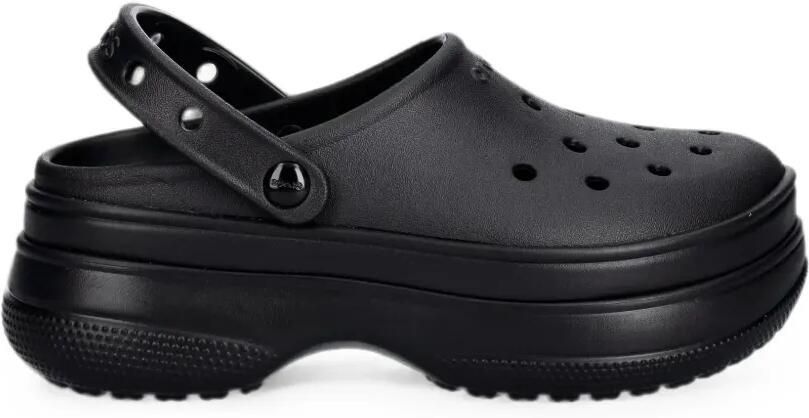 Crocs Klompen met plateauzool en geperforeerde details Zwart