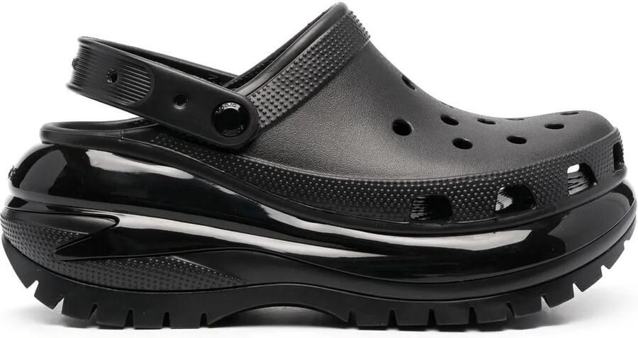 Crocs Klompen met plateauzool Zwart