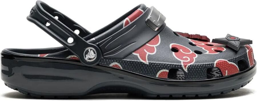 Crocs Klompen met wolkenprint en hielbandje Blauw