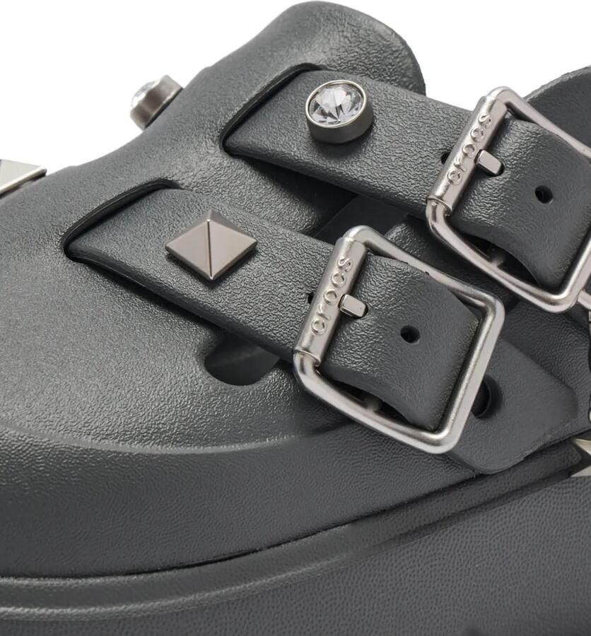 Crocs Loaferette Star muiltjes met gespbandje en studs Grijs - Foto 2