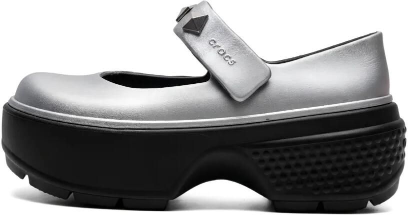 Crocs Loafers met plateauzool en studs Zilver - Foto 2