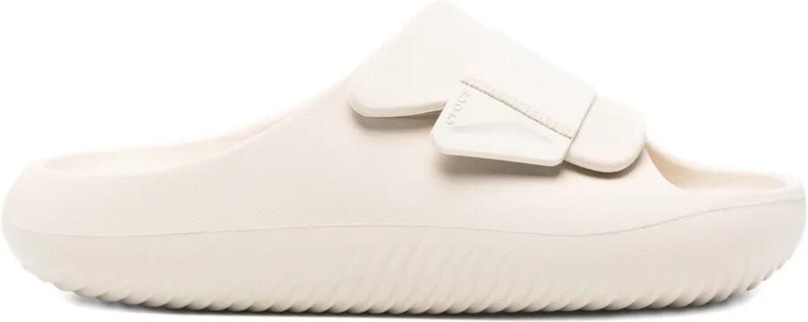 Crocs Mellow Luxe slippers met bandje Beige