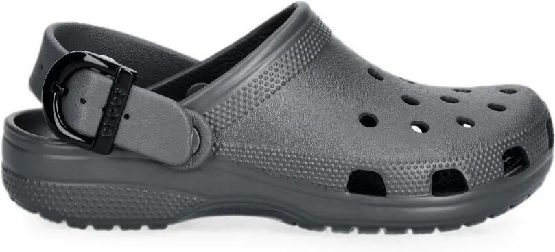 Crocs Muiltjes met geperforeerde details en gespbandje Grijs
