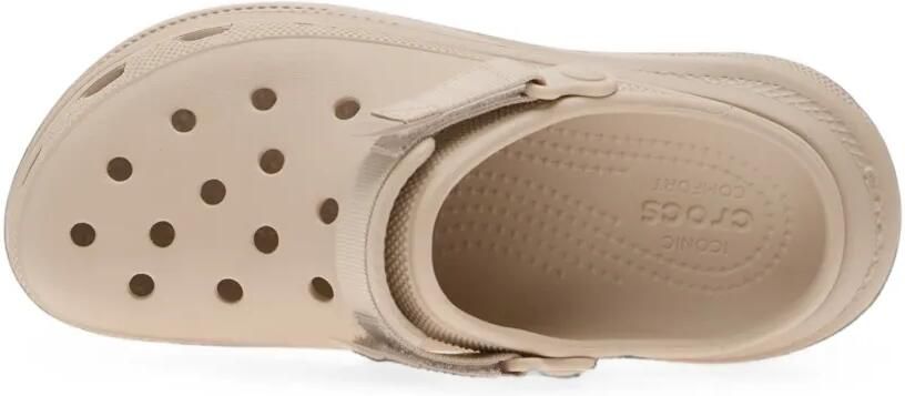 Crocs New Crush klompen met geperforeerde details Beige - Foto 4