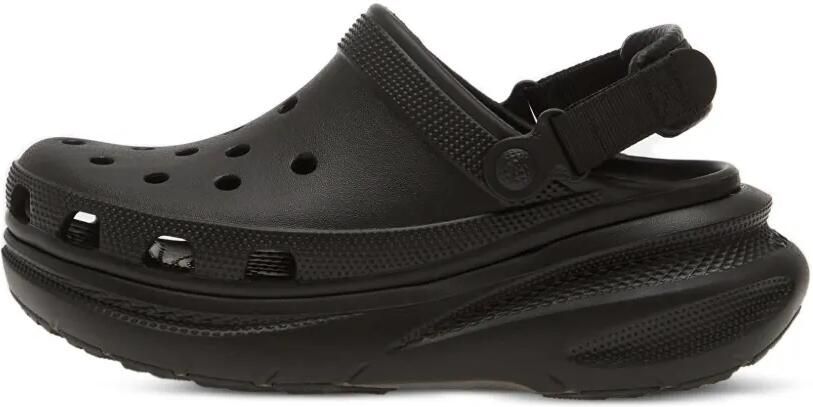 Crocs New Crush klompen met klittenband en geperforeerde details Zwart