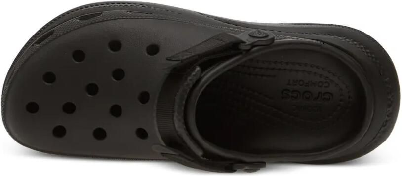 Crocs New Crush klompen met klittenband en geperforeerde details Zwart - Foto 4