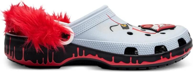 Crocs Pennywise klompen van imitatiebont Grijs